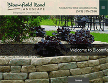 Tablet Screenshot of bloomfieldlandscape.com